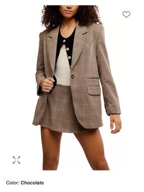 Free People Paper Cut pinstripe blazer